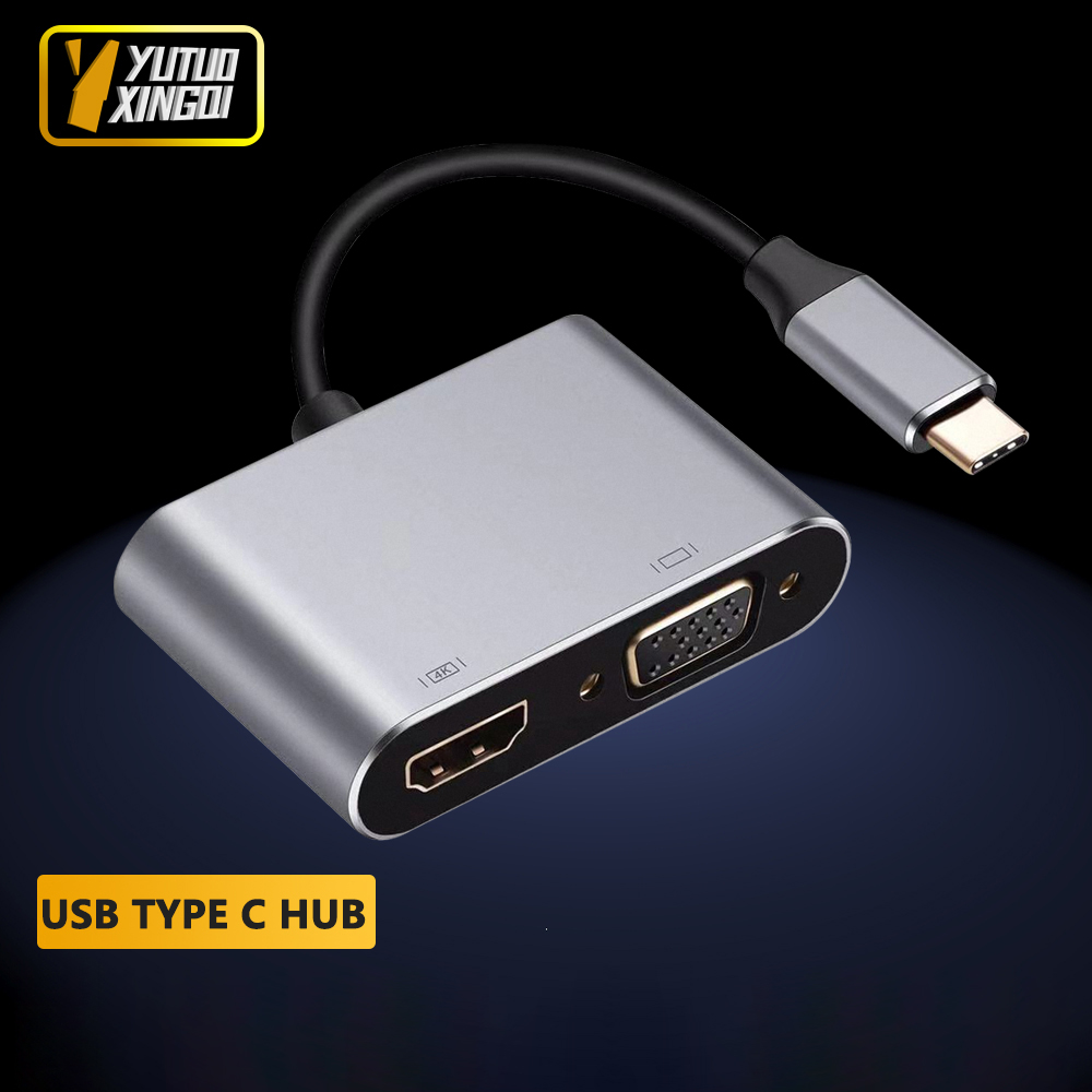 Usb Hub Type C - Adapter/Hub USB-C 4 w 1 z