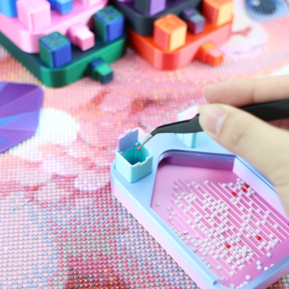 Drawing Tablet Pen Accessories - Wielokolorowa taca do malowania diamentami z