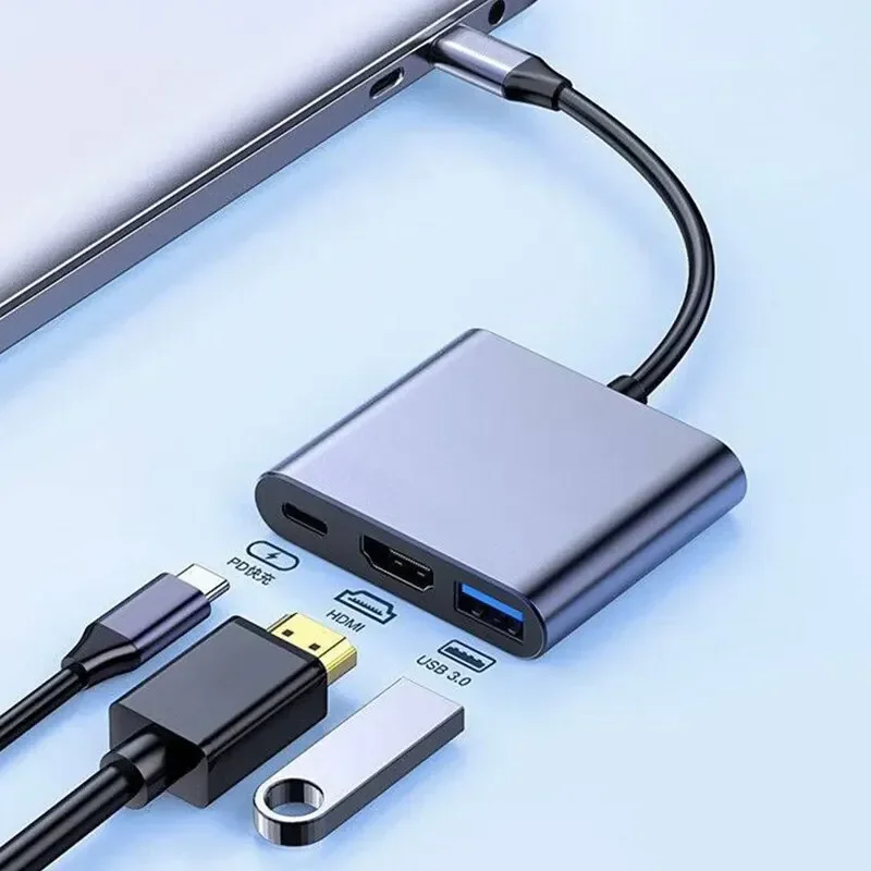 Adapter wieloportowy typu C 3  – Usb Hub Type C recenzja i cena