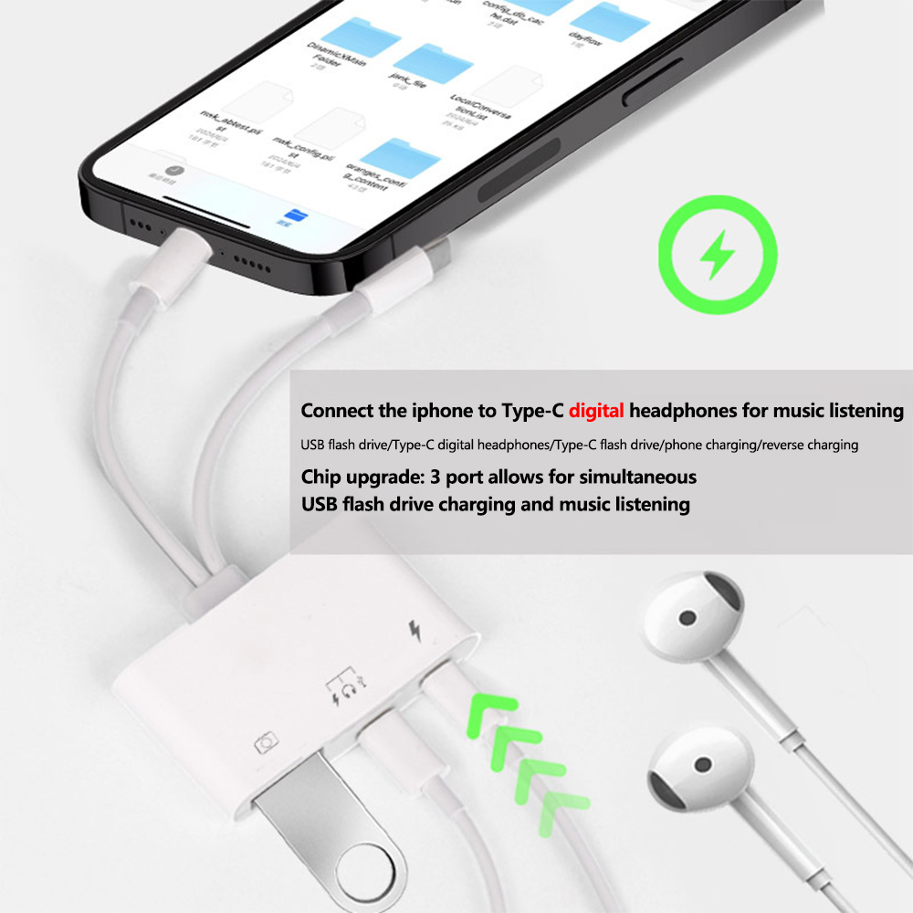 Adapter 2 w 1 Lightning Type C – Wired Earphone Lightning recenzja i cena